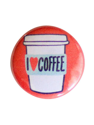 I Heart Coffee Pin