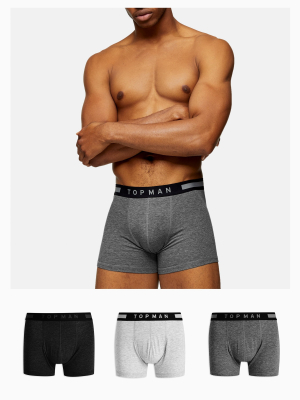 Grey Trunks 3 Pack*