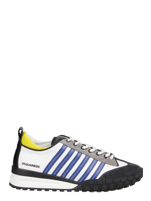 Dsquared2 Logo Print Striped Low-top Sneakers