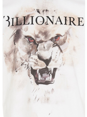 Billionaire Lion Print T-shirt