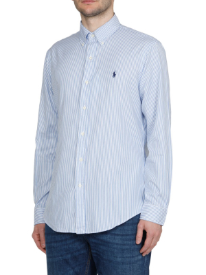 Polo Ralph Lauren Logo Embroidered Striped Shirt