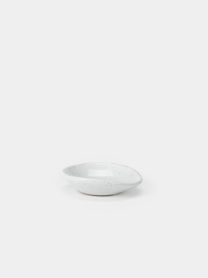 White Speckled Spoon Rest