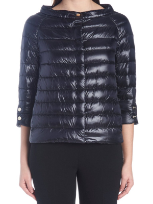 Herno Cropped Sleeve Down Jacket