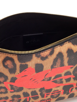 Etro Leopard Printed Clutch Bag