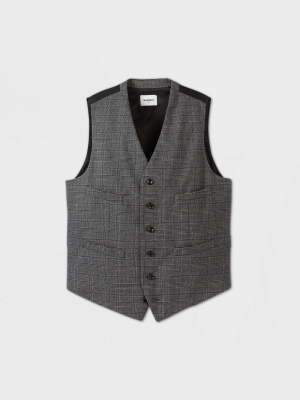 Men's Big & Tall Standard Fit Tailored Suit Vest - Goodfellow & Co™ Gray