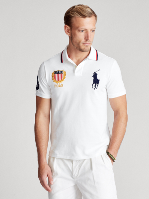 Classic Fit Big Pony Mesh Polo Shirt