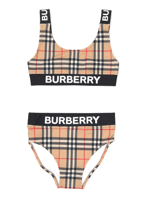 Вurberry Kids Vintage Check Two-piece Bikini Set