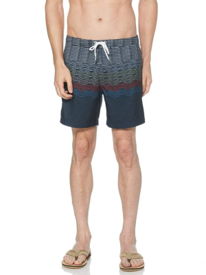 Wave Print Swim Short