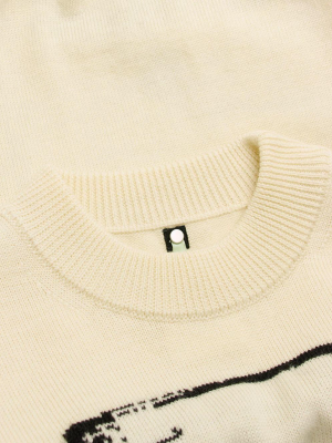 Cassette Intarsia Knit Sweater