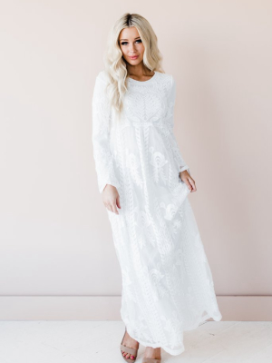 Ally Dress In White