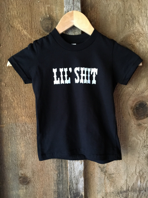 Bandit Kid "lil' Shit" Tee Blk/white