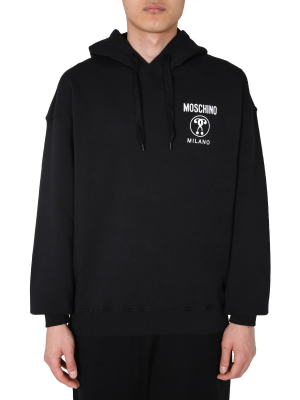 Moschino Logo Drawstring Hoodie