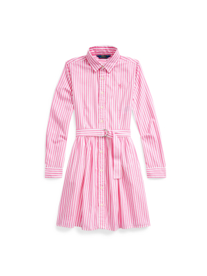 Striped Cotton Shirtdress