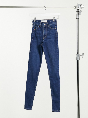 Topshop Jamie Skinny Jeans In Rich Blue