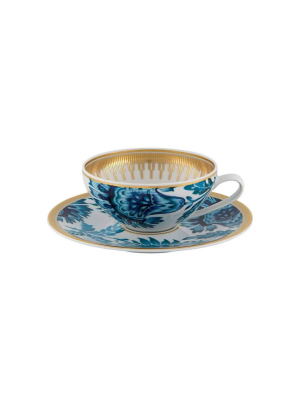 Vista Alegre Gold Exotic Tea Cup & Saucer