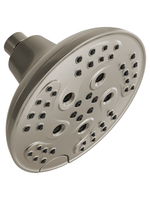 Delta Faucet 52666 1.75 Gpm Universal 6" Wide Multi Function Rain Shower Head With H2okinetic And Touch-clean®