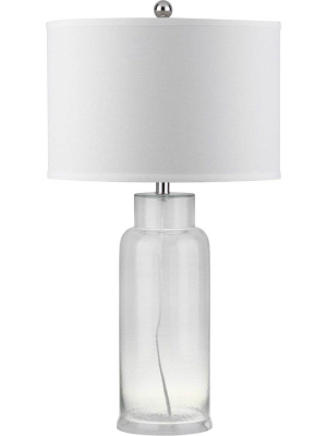 Bottle Glass Table Lamp Clear (set Of 2)