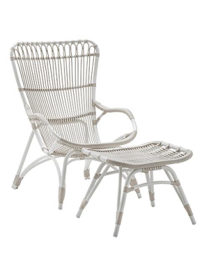 Sika Design Monet Chair With Stool - White