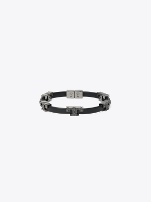 Serif-t Single-wrap Pavé Bracelet