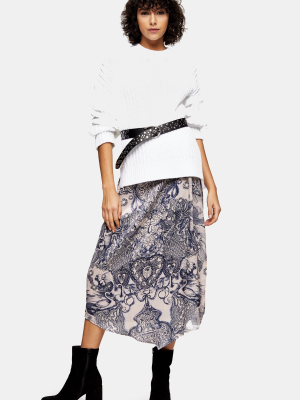 Idol Tattoo Print Sarong Skirt