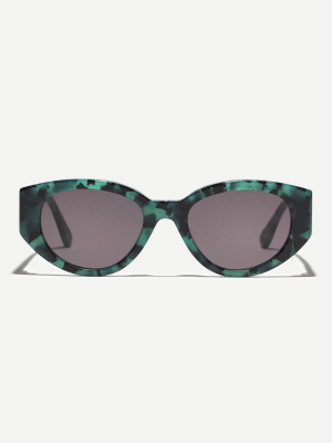 Mod Rounded Cat-eye Sunglasses