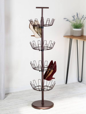 Honey-can-do 4 Tier Bronze Shoe Tree