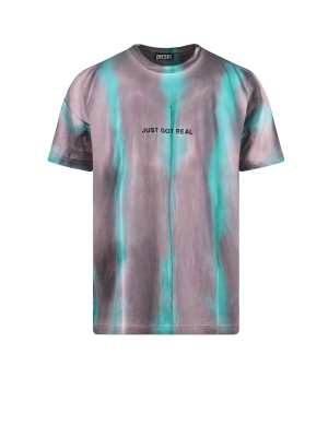 Diesel Batik Effect Tie-dye T-shirt