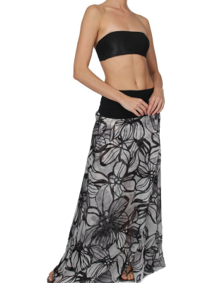 Double Layered Palazzo Skirt