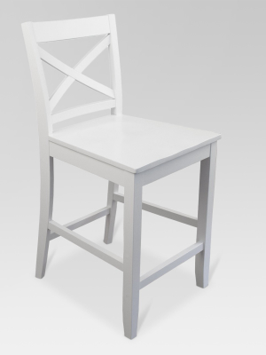 Carey 24" Counter Height Barstool - White - Threshold™