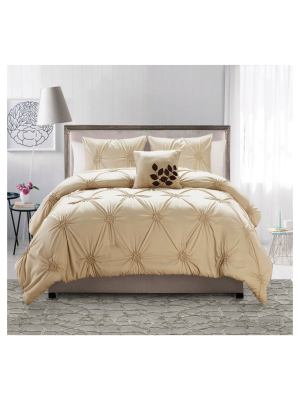 London Comforter Set 4piece Taupe - Vcny®