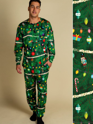 The Christmas Camo | Men's Christmas Tree Print Pajama Bottom