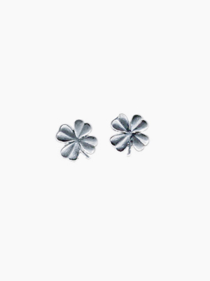 Tiny Four Leaf Clover Earrings
