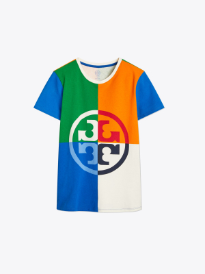 Color-block Logo T-shirt