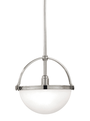 Stratford 1 Light Pendant Polished Nickel