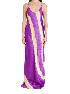 Palm Angels Tie-dye Slip Maxi Dress