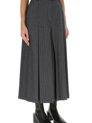 Maison Margiela Checked Midi Skirt