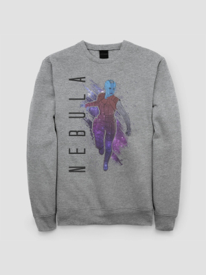 Women's Marvel Nebula Painted Fleece Sweatshirt (juniors') - Athletic Heather