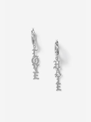 **love Hate Drop Earrings