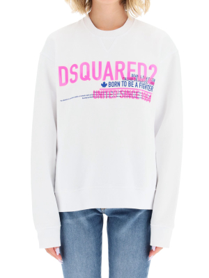 Dsquared2 Logo Print Crewneck Sweatshirt