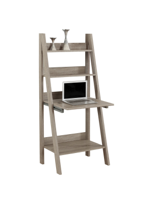 Ladder Style Computer Desk- Dark Taupe - Everyroom