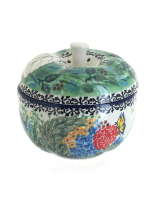 Blue Rose Polish Pottery Teresa Apple Baker