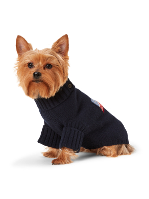 Flag Wool-blend Dog Sweater