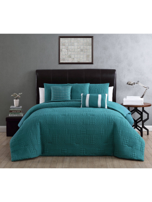 Yardley Embossed 10pc Comforter Set - Geneva Home Fashion