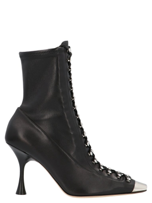 Sergio Rossi Studded Ankle Boots