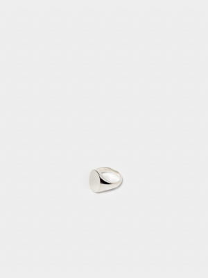 Large Signet Ring In Sterling Silver
