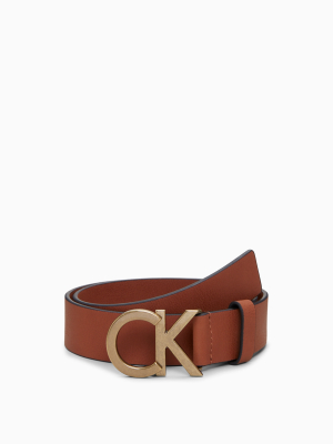 Ck Logo Plaque Belt