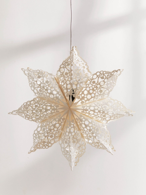 Lacy Cutout Star Paper Lantern