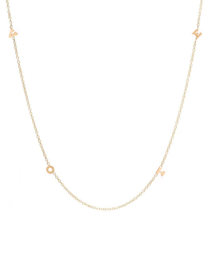 14k Itty Bitty Spread Out Vote Necklace