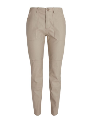 Nude Leather Army Trouser Pant
