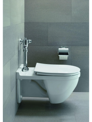 Duravit 006601 Starck 3 Elongated Open-front Toilet Seat - White